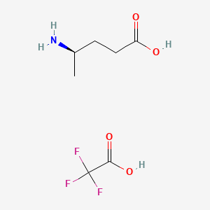 molecular formula C7H12F3NO4 B8238603 (R)-4-Aminopentanoic acid tfa 
