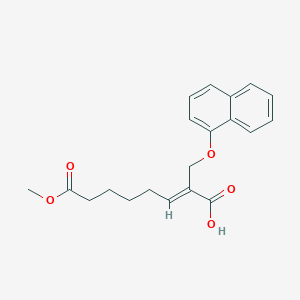 (E)-8-Methoxy-2-((naphthalen-1-yloxy)methyl)-8-oxooct-2-enoic acid