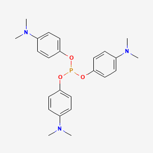 molecular formula C24H30N3O3P B8238621 三[4-(二甲氨基)苯基]亚磷酸酯 