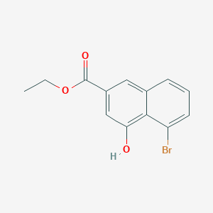 2-Naphthalenecarboxylic acid, 5-bromo-4-hydroxy-, ethyl ester