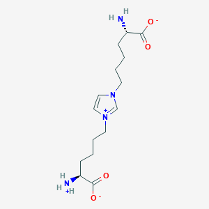 molecular formula C15H26N4O4 B8238737 6-{1-[(5s)-5-氨基-6-氧化-6-氧代己基]咪唑鎓-3-基}-L-正亮氨酸盐 