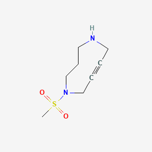 molecular formula C8H14N2O2S B8238768 1-Methylsulfonyl-1,5-diazacyclonon-7-yne 