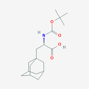molecular formula C18H29NO4 B8238798 (2S)-3-(adamantan-1-yl)-2-{[(tert-butoxy)carbonyl]amino}propanoic acid 