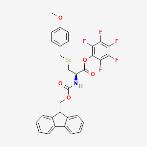 molecular formula C32H24F5NO5Se B8238820 Fmoc-Sec(Mob)-OPfp 