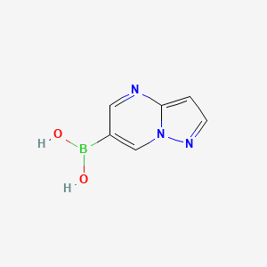 molecular formula C6H6BN3O2 B8238830 吡唑并[1,5-a]嘧啶-6-基硼酸 