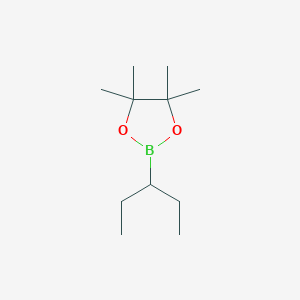 molecular formula C11H23BO2 B8238838 4,4,5,5-四甲基-2-(戊-3-基)-1,3,2-二氧杂硼环丁烷 