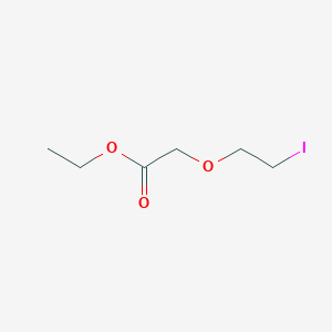 molecular formula C6H11IO3 B8238859 Ethyl 2-(2-iodoethoxy)acetate 