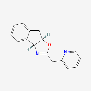 molecular formula C16H14N2O B8238922 (3aR,8aS)-2-(Pyridin-2-ylmethyl)-8,8a-dihydro-3aH-indeno[1,2-d]oxazole 
