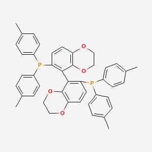 molecular formula C44H40O4P2 B8238928 (5S)-6,6'-Bis(di-p-tolylphosphaneyl)-2,2',3,3'-tetrahydro-5,5'-bibenzo[b][1,4]dioxine 