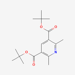 molecular formula C17H25NO4 B8238943 3,5-DI-Tert-butyl 2,6-dimethylpyridine-3,5-dicarboxylate 