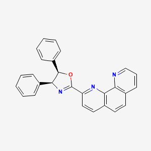 molecular formula C27H19N3O B8238988 (4S,5R)-2-(1,10-Phenanthrolin-2-yl)-4,5-diphenyl-4,5-dihydrooxazole 
