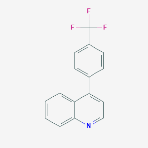 molecular formula C16H10F3N B8239060 4-(4-(Trifluoromethyl)phenyl)quinoline 