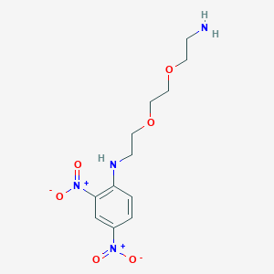 molecular formula C12H18N4O6 B8239125 N-[2-[2-(2-aminoethoxy)ethoxy]ethyl]-2,4-dinitroaniline 