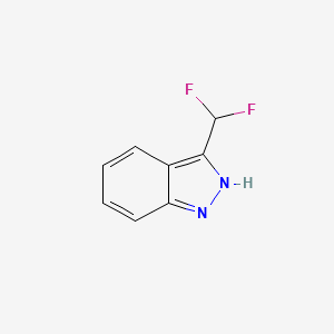 molecular formula C8H6F2N2 B8239133 1H-Indazole, 3-(difluoromethyl)- 