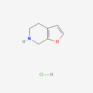 molecular formula C7H10ClNO B8239177 4,5,6,7-Tetrahydrofuro[2,3-c]pyridine hydrochloride 