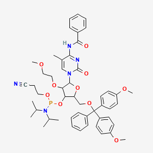 molecular formula C50H60N5O10P B8239220 N4-Benzoyl-5'-O-DMT-2'-O-methylcytidine 3'-CE phosphoramidite 