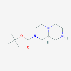 molecular formula C12H23N3O2 B8239234 tert-butyl (9aS)-1,3,4,6,7,8,9,9a-octahydropyrazino[1,2-a]pyrazine-2-carboxylate 