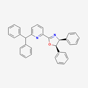 molecular formula C33H26N2O B8239263 (4S,5R)-2-(6-Benzhydrylpyridin-2-yl)-4,5-diphenyl-4,5-dihydrooxazole 