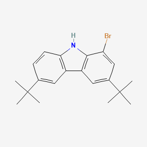 molecular formula C20H24BrN B8239273 1-bromo-3,6-di-tert-butyl-9H-carbazole 