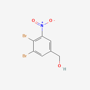 molecular formula C7H5Br2NO3 B8239322 (3,4-Dibromo-5-nitrophenyl)methanol 