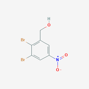 molecular formula C7H5Br2NO3 B8239330 (2,3-Dibromo-5-nitrophenyl)methanol 