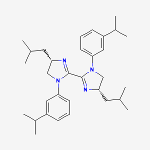 (4S,4'S)-4,4'-Diisobutyl-1,1'-bis(3-isopropylphenyl)-4,4',5,5'-tetrahydro-1H,1'H-2,2'-biimidazole