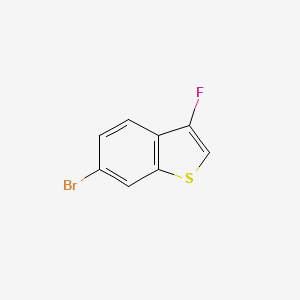 molecular formula C8H4BrFS B8239499 6-Bromo-3-fluorobenzo[B]thiophene 