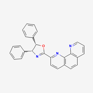 molecular formula C27H19N3O B8239506 (4R,5S)-2-(1,10-Phenanthrolin-2-yl)-4,5-diphenyl-4,5-dihydrooxazole 