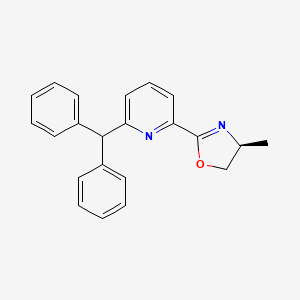 molecular formula C22H20N2O B8239517 (S)-2-(6-Benzhydrylpyridin-2-yl)-4-methyl-4,5-dihydrooxazole 