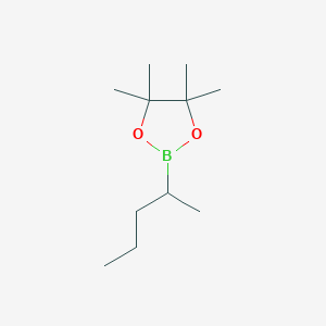 molecular formula C11H23BO2 B8239522 4,4,5,5-Tetramethyl-2-(pentan-2-yl)-1,3,2-dioxaborolane 
