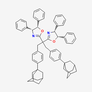 (4R,4'R,5S,5'S)-2,2'-(1,3-Bis(4-(adamantan-1-yl)phenyl)propane-2,2-diyl)bis(4,5-diphenyl-4,5-dihydrooxazole)