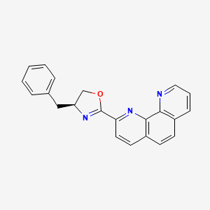 molecular formula C22H17N3O B8239543 (S)-4-Benzyl-2-(1,10-phenanthrolin-2-yl)-4,5-dihydrooxazole 
