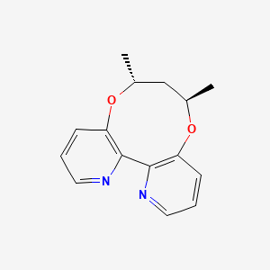molecular formula C15H16N2O2 B8239598 (6R,8R,13aS)-7,8-Dihydro-6,8-dimethyl-6H-[1,5]dioxonino[7,6-b:8,9-b']dipyridine 