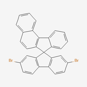 molecular formula C29H16Br2 B8239614 2',7'-Dibromospiro[benzo[c]fluorene-7,9'-fluorene] 