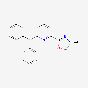 molecular formula C22H20N2O B8239639 (R)-2-(6-Benzhydrylpyridin-2-yl)-4-methyl-4,5-dihydrooxazole 
