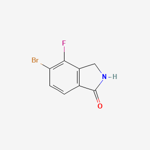 molecular formula C8H5BrFNO B8239665 5-Bromo-4-fluoroisoindolin-1-one 