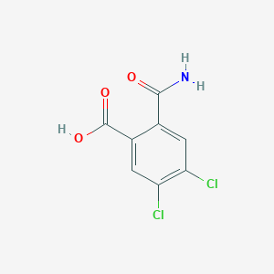 molecular formula C8H5Cl2NO3 B8239756 2-Carbamoyl-4,5-dichlorobenzoic Acid 