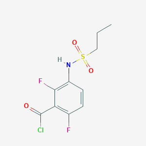 2,6-Difluoro-3-(propylsulfonamido)benzoyl chloride