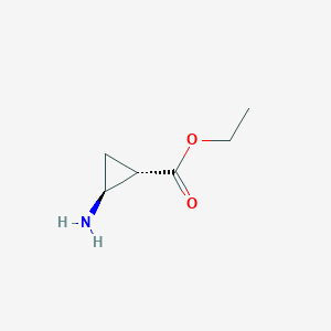molecular formula C6H11NO2 B8239874 Ethyl (1S,2S)-2-aminocyclopropane-1-carboxylate 