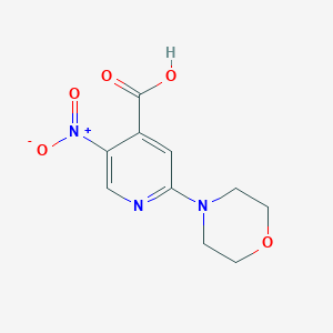 molecular formula C10H11N3O5 B8239878 2-Morpholino-5-nitroisonicotinic acid 