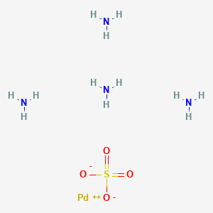 molecular formula H12N4O4PdS B082399 硫酸四氨合钯(II) CAS No. 13601-06-4