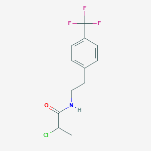 2-chloro-N-[2-[4-(trifluoromethyl)phenyl]ethyl]propanamide