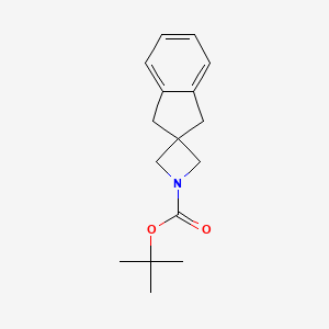 molecular formula C16H21NO2 B8239935 Tert-butyl spiro[1,3-dihydroindene-2,3'-azetidine]-1'-carboxylate 