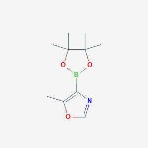 molecular formula C10H16BNO3 B8239952 5-Methyl-4-(4,4,5,5-tetramethyl-1,3,2-dioxaborolan-2-yl)-1,3-oxazole 