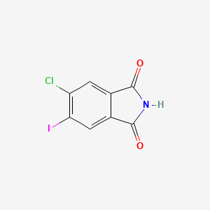molecular formula C8H3ClINO2 B8240012 5-Chloro-6-iodo-isoindole-1,3-dione CAS No. 905273-37-2