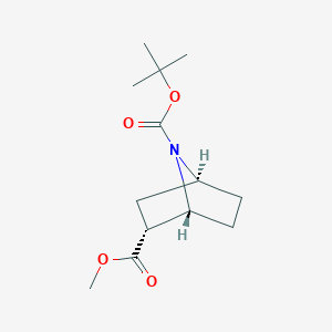 molecular formula C13H21NO4 B8240063 (1R,2R,4S)-7-tert-Butyl 2-methyl 7-azabicyclo[2.2.1]heptane-2,7-dicarboxylate 