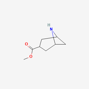 molecular formula C8H13NO2 B8240131 Methyl 6-azabicyclo[3.1.1]heptane-3-carboxylate 