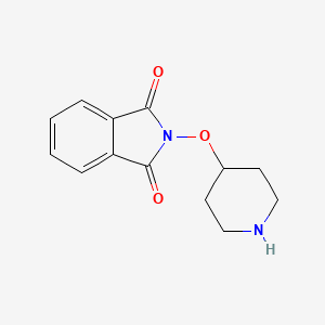 molecular formula C13H14N2O3 B8240149 2-(Piperidin-4-yloxy)-isoindole-1,3-dione 