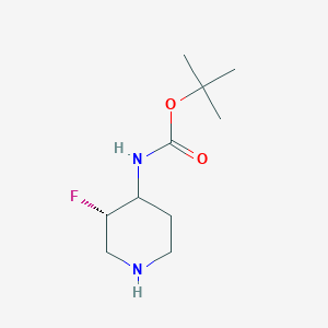 molecular formula C10H19FN2O2 B8240159 tert-butyl N-[(3S)-3-fluoropiperidin-4-yl]carbamate 