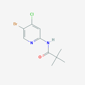 molecular formula C10H12BrClN2O B8240274 N-(5-Bromo-4-chloropyridin-2-yl)pivalamide 